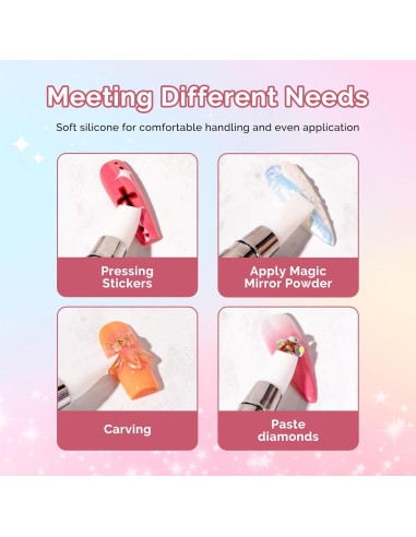 Juego de 5 Pinceles de Escultura de Uñas MelodySusie