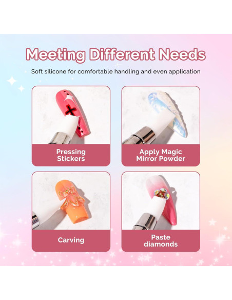 Juego de 5 Pinceles de Escultura de Uñas MelodySusie