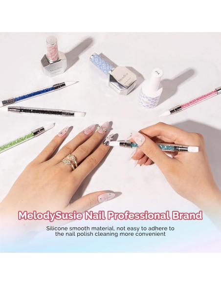 Juego de 5 Pinceles de Escultura de Uñas MelodySusie