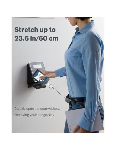 Llavero Retráctil Uniclife 2 Paquete Metal 85g 40.89cm