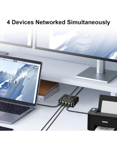 Divisor Ethernet Gigabit 1 a 4 Arceli RJ45 1000Mbps 2