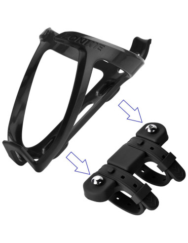 Base de Montaje para Botella ZONKIE - Soporte Silicona Negro