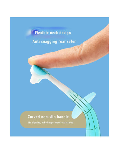 Cepillo de dientes para bebés FOREVIVE Y002 suave con base de succión