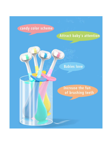 Cepillo de dientes para bebés FOREVIVE Y002 suave con base de succión