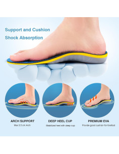 Inserts ortopédicos AnnyAm para fascitis plantar - Alivio dolor arco 2