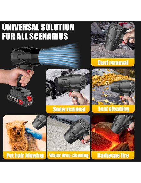 Soplador de Hojas Inalámbrico Vopot NW002 21V 650G