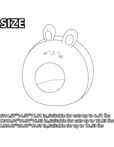 Cama para Mascotas CXYYXF Pequeña Alpacas 37x37x30 cm 2