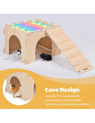 Casa para Cobayas Unicorn Catcher Extra Grande con Escaleras