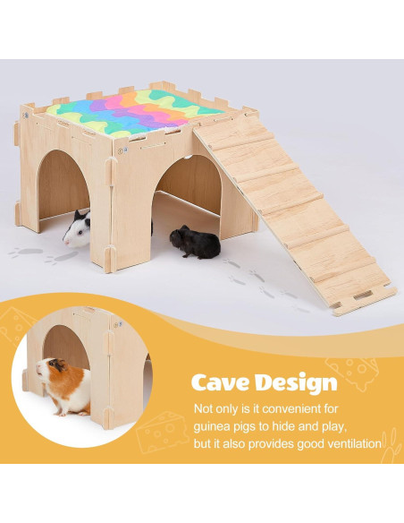 Casa para Cobayas Unicorn Catcher Extra Grande con Escaleras