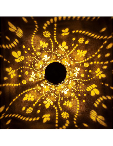 2 Linternas Solares de Abeja EZTZEN Impermeables para Jardín