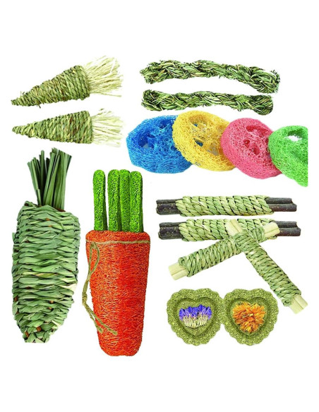 16 Juguetes para Hámster y Conejos Dbeans - Salud Dental