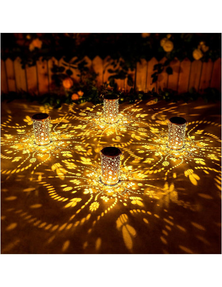 2 Linternas Solares de Abeja EZTZEN Impermeables para Jardín