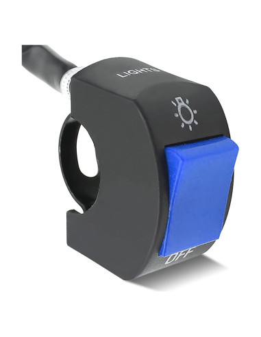 Interruptor de Faro de Motocicleta Mosley 7/8" Azul DC12V