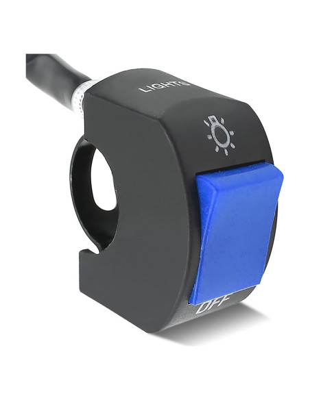 Interruptor de Faro de Motocicleta Mosley 7/8" Azul DC12V