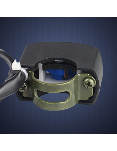 Interruptor de Faro de Motocicleta Mosley 7/8" Azul DC12V