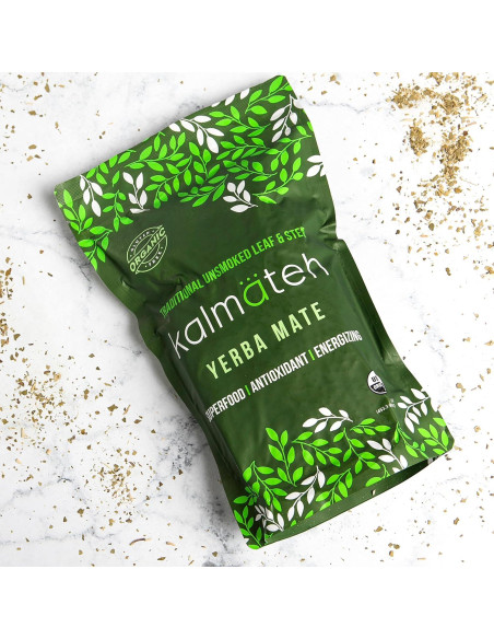 Yerba Mate Orgánica KALMATEH 0.45kg Sin Humo - Té Natural