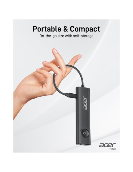 Adaptador Multiport USB-C Acer 7 en 1 HDMI 4K 100W PD