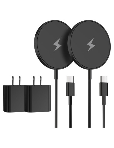 Cargador Inalámbrico Magnético 15W para iPhone 6FT - 2 Pack