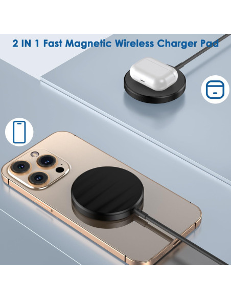 Cargador Inalámbrico Magnético 15W para iPhone 6FT - 2 Pack Cargador Inalámbrico Magnético 15W para iPhone 6FT - 2 Pack