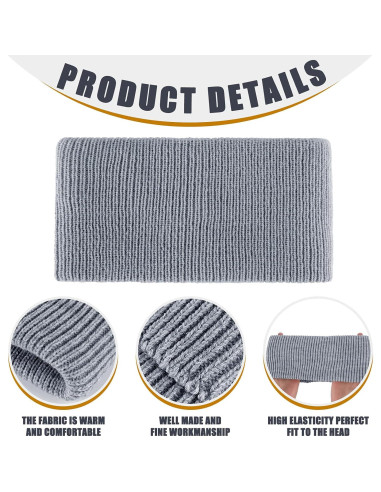 Diademas de Mujer Tejidas SATINIOR 5 Piezas Elásticas Invierno