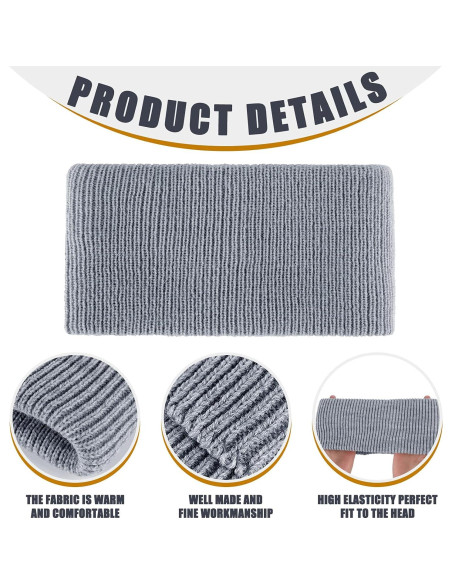 Diademas de Mujer Tejidas SATINIOR 5 Piezas Elásticas Invierno