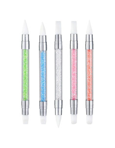 5 Piezas Bolígrafos de Escultura de Uñas FULINJOY - Doble Punta