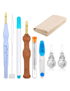 Kit de Agujas de Punch WILLBOND 17 Piezas para Bordado