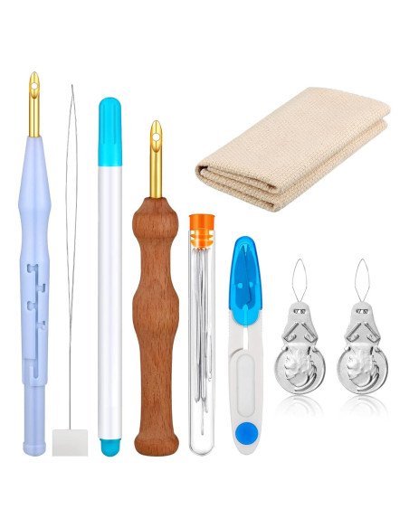 Kit de Agujas de Punch WILLBOND 17 Piezas para Bordado