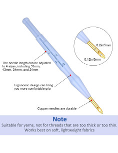Kit de Agujas de Punch WILLBOND 17 Piezas para Bordado 2