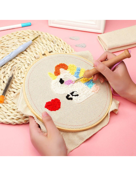 Kit de Agujas de Punch WILLBOND 17 Piezas para Bordado