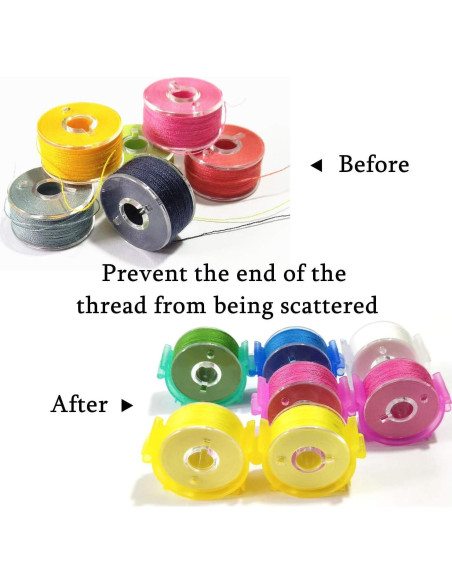 Clips Pequeños para Bobinas de Coser YEQIN - 50 Piezas Coloridos