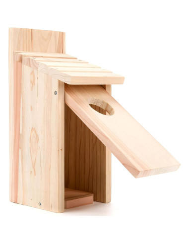 Casa para Aves OceeK 3115 Clásica de Madera Natural 30cm