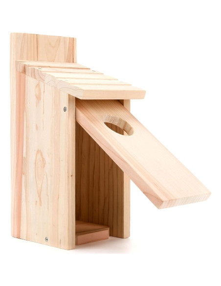 Casa para Aves OceeK 3115 Clásica de Madera Natural 30cm