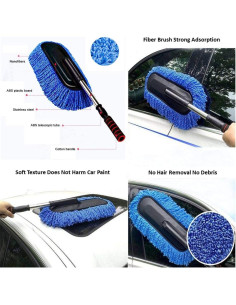 Cepillo de Limpieza Telescópico Bargain Crusader Duster Azul 2