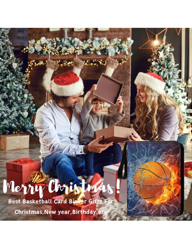 Carpeta de Tarjetas de Baloncesto CHIMORY 900 Bolsillos PU