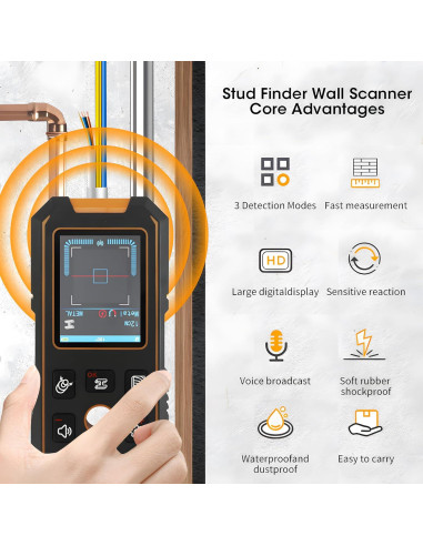 Detector de Montantes de Pared 3 en 1 TeKanWing NF-513