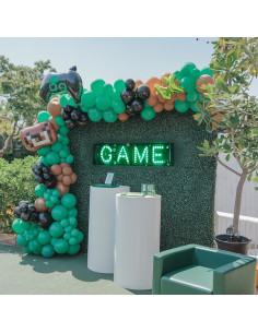 Globos de Láttex 30 cm FEYG Verde y Negro para Fiestas 2