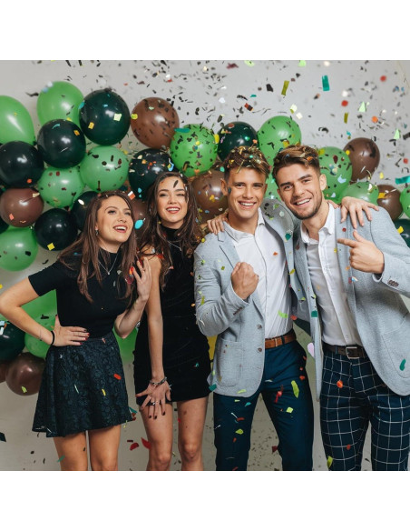 Globos de Láttex 30 cm FEYG Verde y Negro para Fiestas