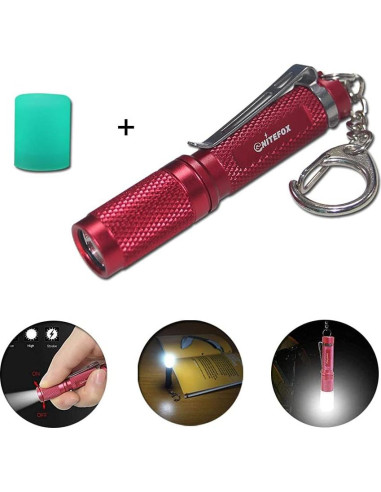 Mini Linterna de Llavero Nitefox K3 150 Lúmenes Resistente al Agua