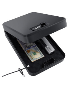 Caja Fuerte Portátil para Pistolas PACOLO - Acero 29x19.6x7.1cm