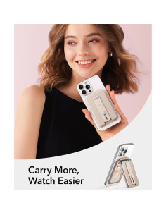 Cartera Aura MagSafe ESR Titanio Desértico para iPhone 12-16 2