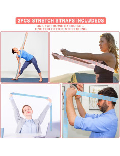 Correa de Estiramiento de Yoga CEILIWEN 11 Asas Elástica 2
