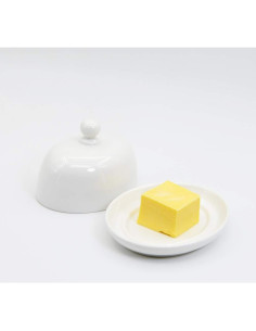 Plato Ovalado para Mantequilla NAGU de Porcelana con Tapa 2