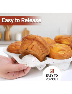 Molde para Muffin Jumbo CAKETIME de Silicona 6 Tazas Antiadherente 2