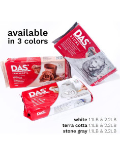 Arcilla de Modelado DAS 0.5kg Terra Cotta Secado al Aire 2