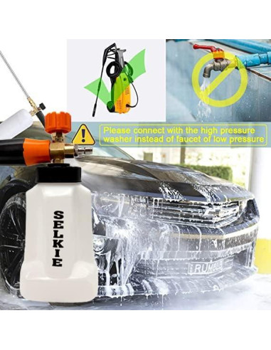 Cañón de Espuma Selkie 1L para Lavadora a Presión 5000 PSI
