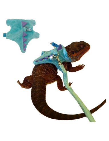 Conjunto Arnés y Correa SEZDEKI para Dragón Barbudo Azul