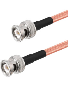 Adaptador Coaxial BNC Macho a Macho Eightwood RG400 30 cm 2