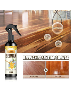 Spray de Cera de Abeja Natural 15 ml - 2 Piezas para Muebles 2
