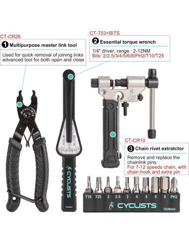 Kit de Herramientas para Bicicleta CYCLISTS 27 Piezas